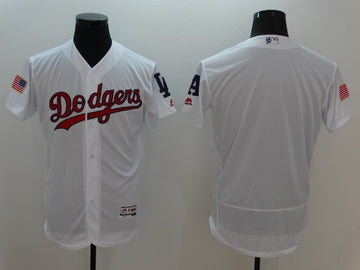 Custom Los Angeles Dodgers white Fashion jersey