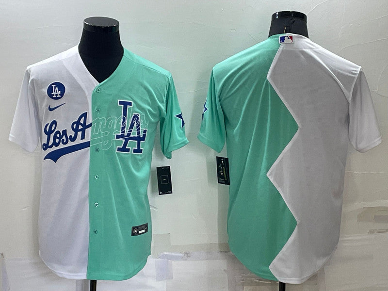 Blank White Los Angeles Dodgers green All-Star jersey