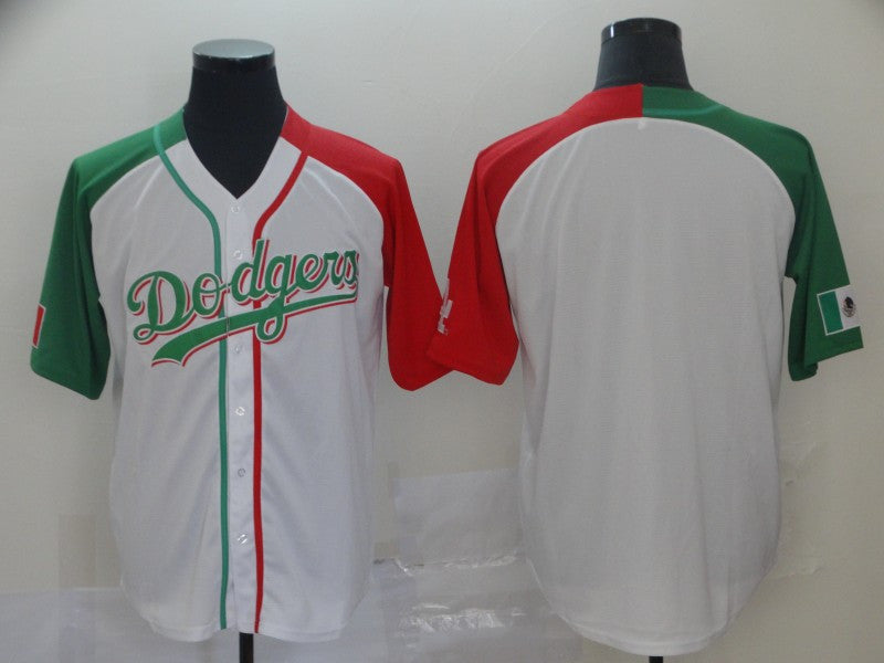 Custom Los Angeles Dodgers white Heritage jersey