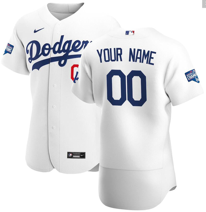 Custom Los Angeles Dodgers white jersey
