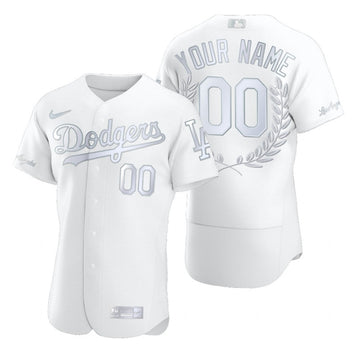 Custom Los Angeles Dodgers white Fashion jersey