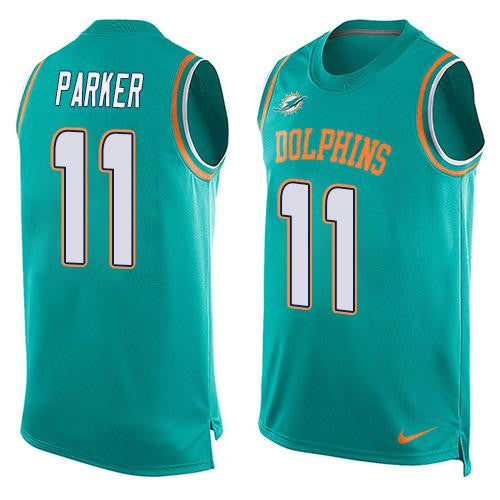 DeVante Parker Miami Dolphins aqua Limited jersey