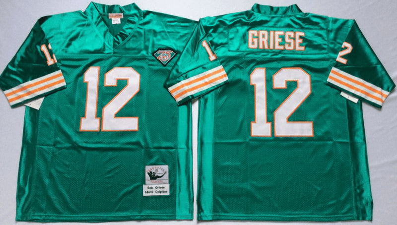 Bob Griese Miami Dolphins aqua Throwback jersey