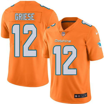 Bob Griese Miami Dolphins orange Limited jersey
