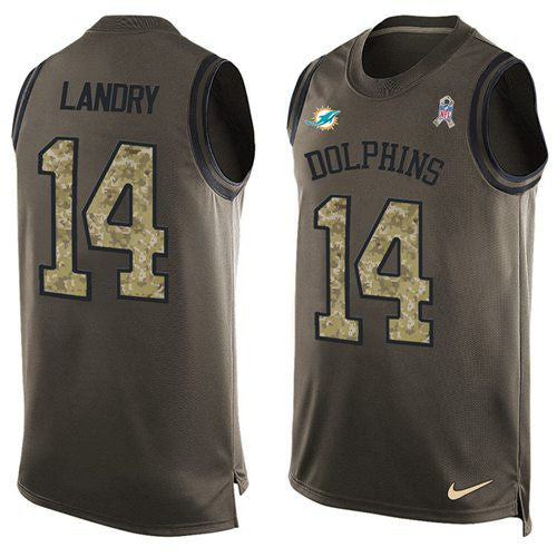 Jarvis Landry Miami Dolphins green Salute To Service jersey