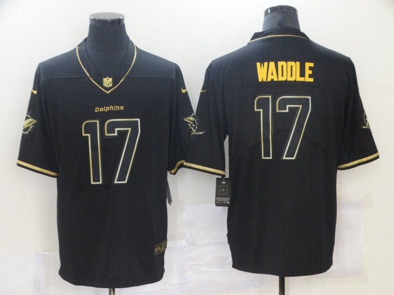 Jaylen Waddle Miami Dolphins black Vapor jersey