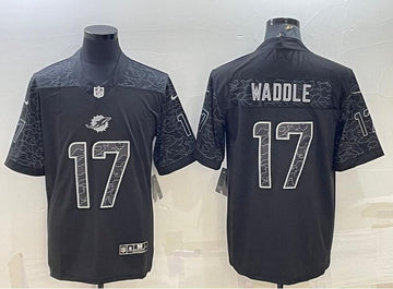 Jaylen Waddle Miami Dolphins black Vapor jersey