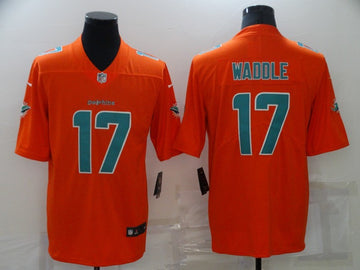 Jaylen Waddle Miami Dolphins orange Color Rush jersey
