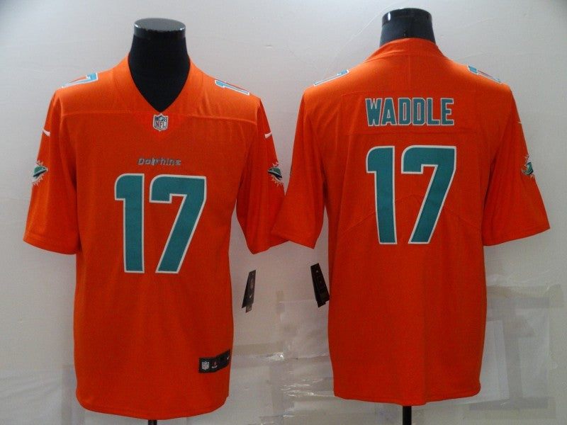 Jaylen Waddle Miami Dolphins orange Color Rush jersey