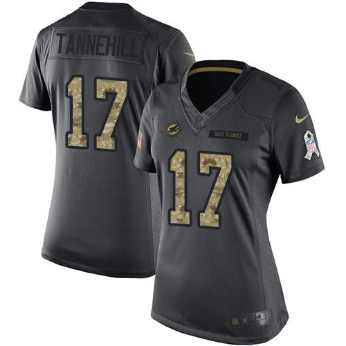 Ryan Tannehill Miami Dolphins black Salute To Service jersey