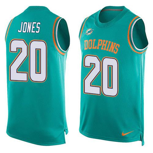 Reshad Jones Miami Dolphins aqua Limited jersey