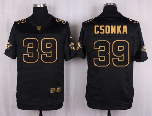 Larry Csonkas Miami Dolphins black Pro Line jersey