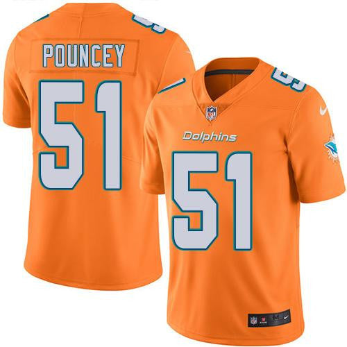 Mike Pouncey Miami Dolphins orange Limited jersey
