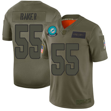 Jerome Baker Miami Dolphins camo Salute To Service jersey