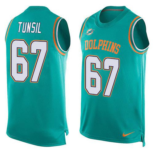 Laremy Tunsil Miami Dolphins aqua Limited jersey