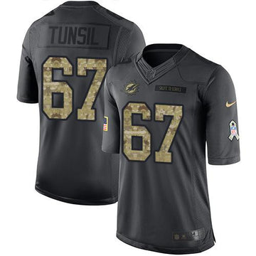 Laremy Tunsil Miami Dolphins black Salute To Service jersey