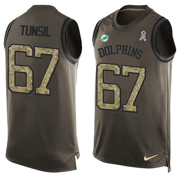 Laremy Tunsil Miami Dolphins green Salute To Service jersey