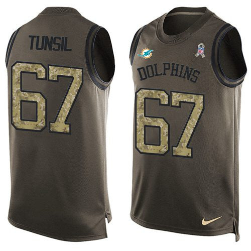 Laremy Tunsil Miami Dolphins green Salute To Service jersey