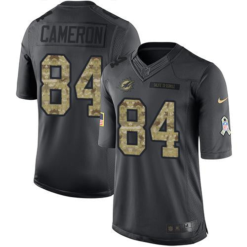 Jordan Cameron Miami Dolphins black Salute To Service jersey