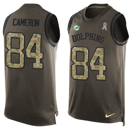 Jordan Cameron Miami Dolphins green Salute To Service jersey