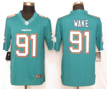 Cameron Wake Miami Dolphins aqua Limited jersey