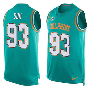 Ndamukong Suh Miami Dolphins aqua Limited jersey