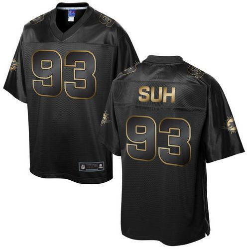 Ndamukong Suh Miami Dolphins black Pro Line jersey