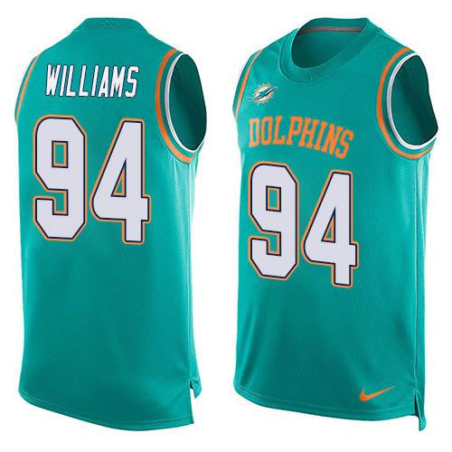 Mario Williams Miami Dolphins aqua Limited jersey