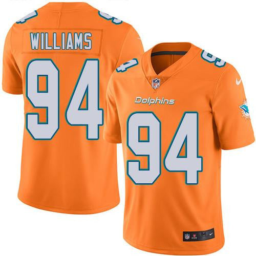 Mario Williams Miami Dolphins orange Limited jersey