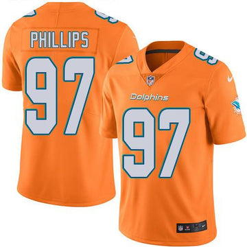Jordan Phillips Miami Dolphins orange Limited jersey