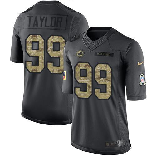 Jason Taylor Miami Dolphins black Salute To Service jersey