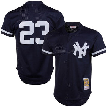 Don Mattingly New York Yankees navy Cooperstown jersey