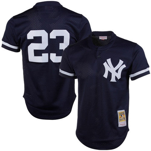 Don Mattingly New York Yankees navy Cooperstown jersey