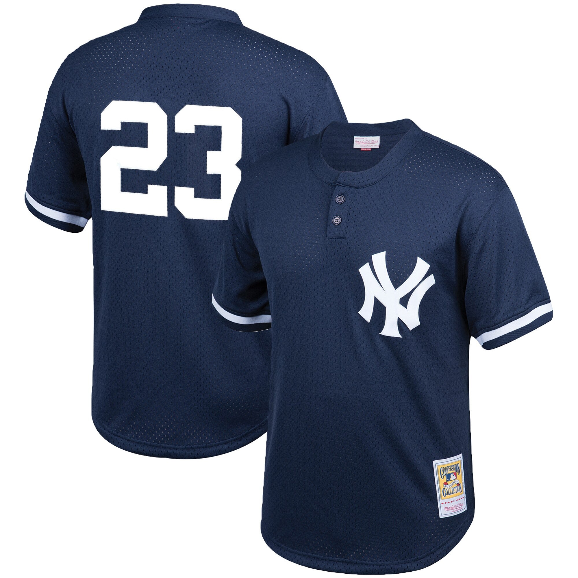Don Mattingly New York Yankees navy Cooperstown jersey