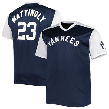 Don Mattingly New York Yankees navy Cooperstown jersey