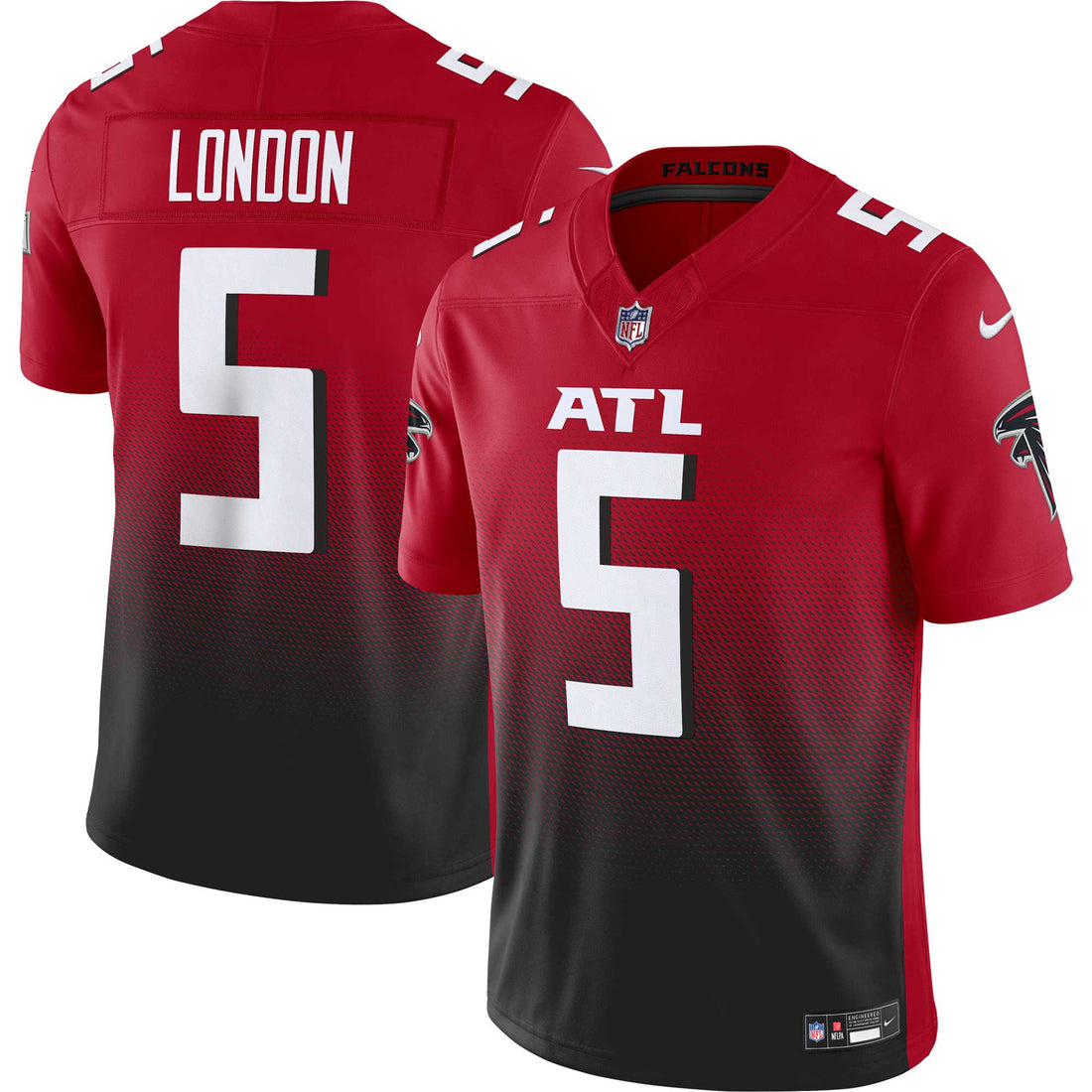 Drake London Atlanta Falcons red Vapor jersey