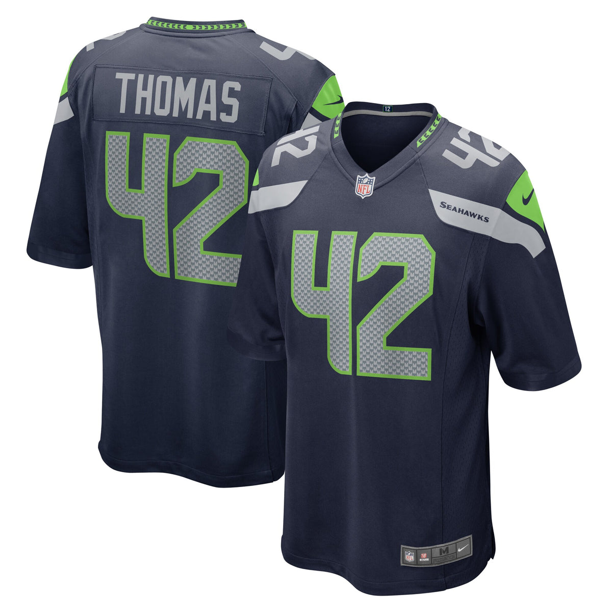 Drake Thomas College Seattle Seahawks navy jersey
