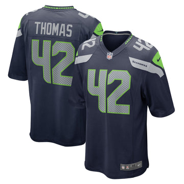Drake Thomas College Seattle Seahawks navy jersey