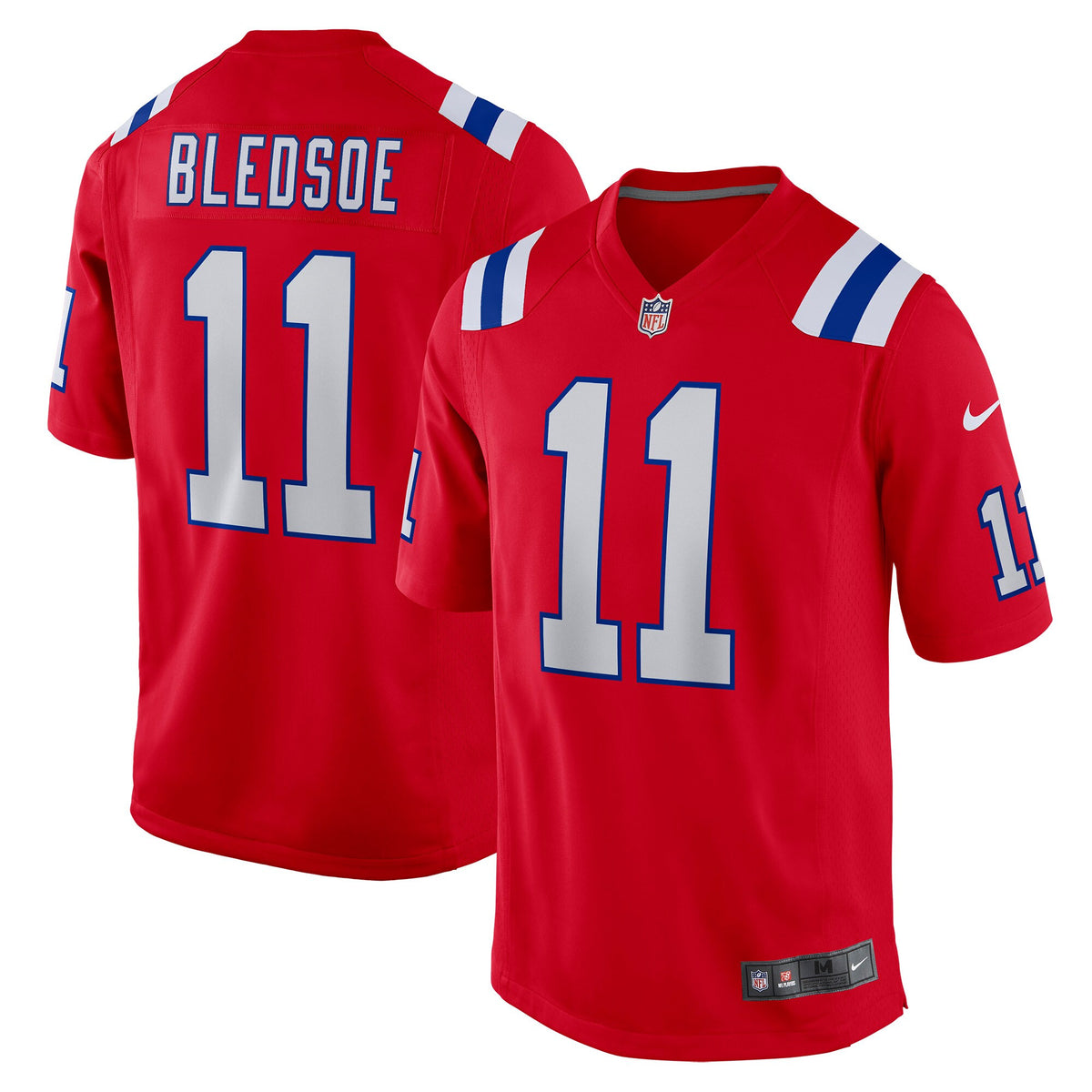 Drew Bledsoe New England Patriots red Alternate jersey