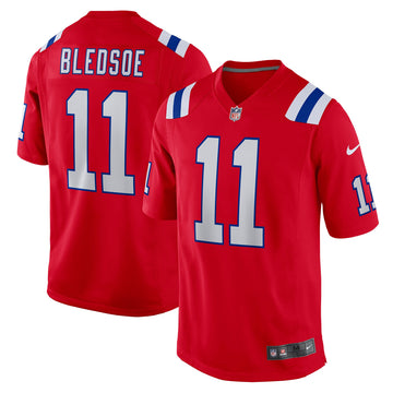 Drew Bledsoe New England Patriots red Alternate jersey