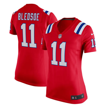Drew Bledsoe New England Patriots red jersey