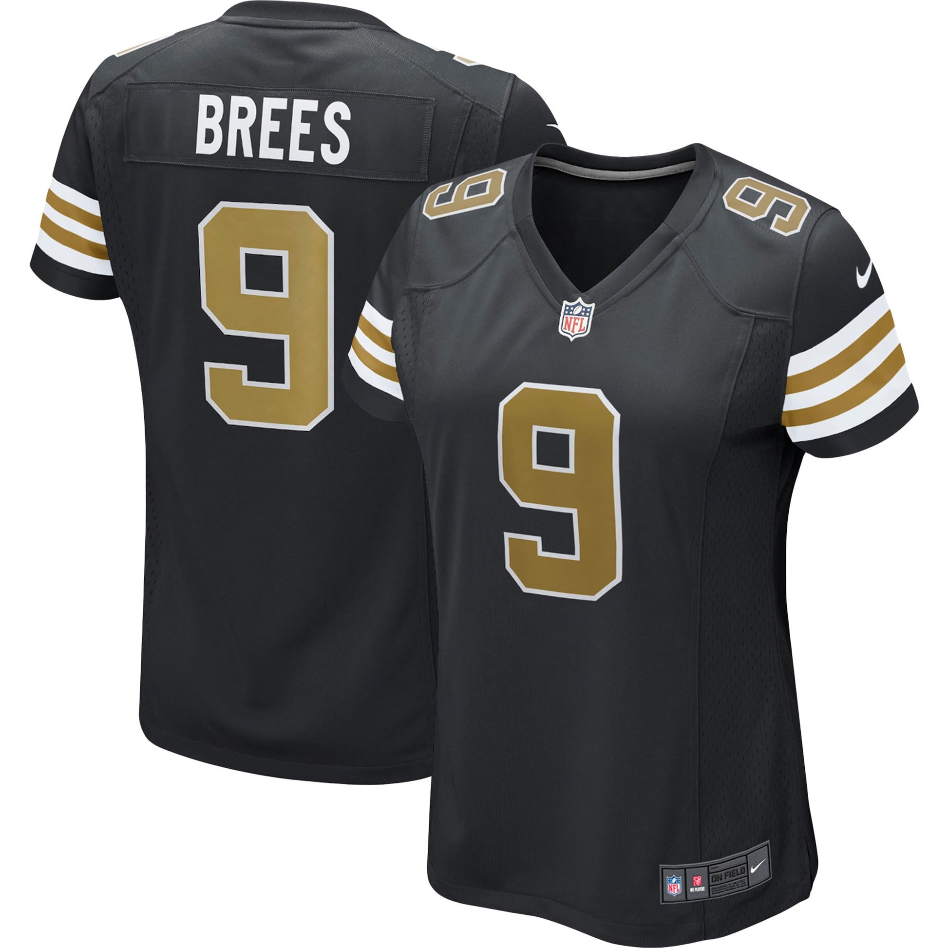 Drew Brees New Orleans Saints black Alternate jersey