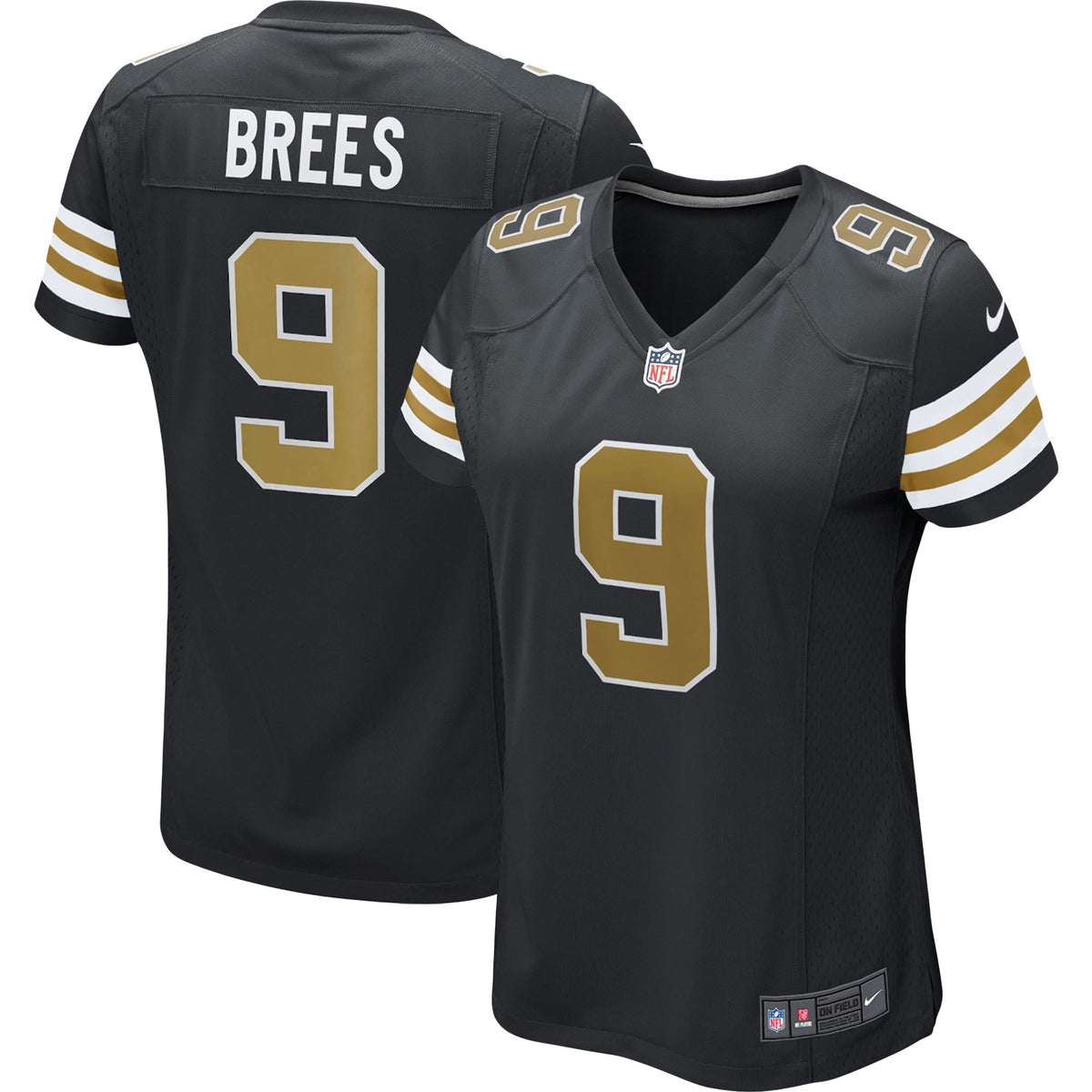 Drew Brees New Orleans Saints black Alternate jersey