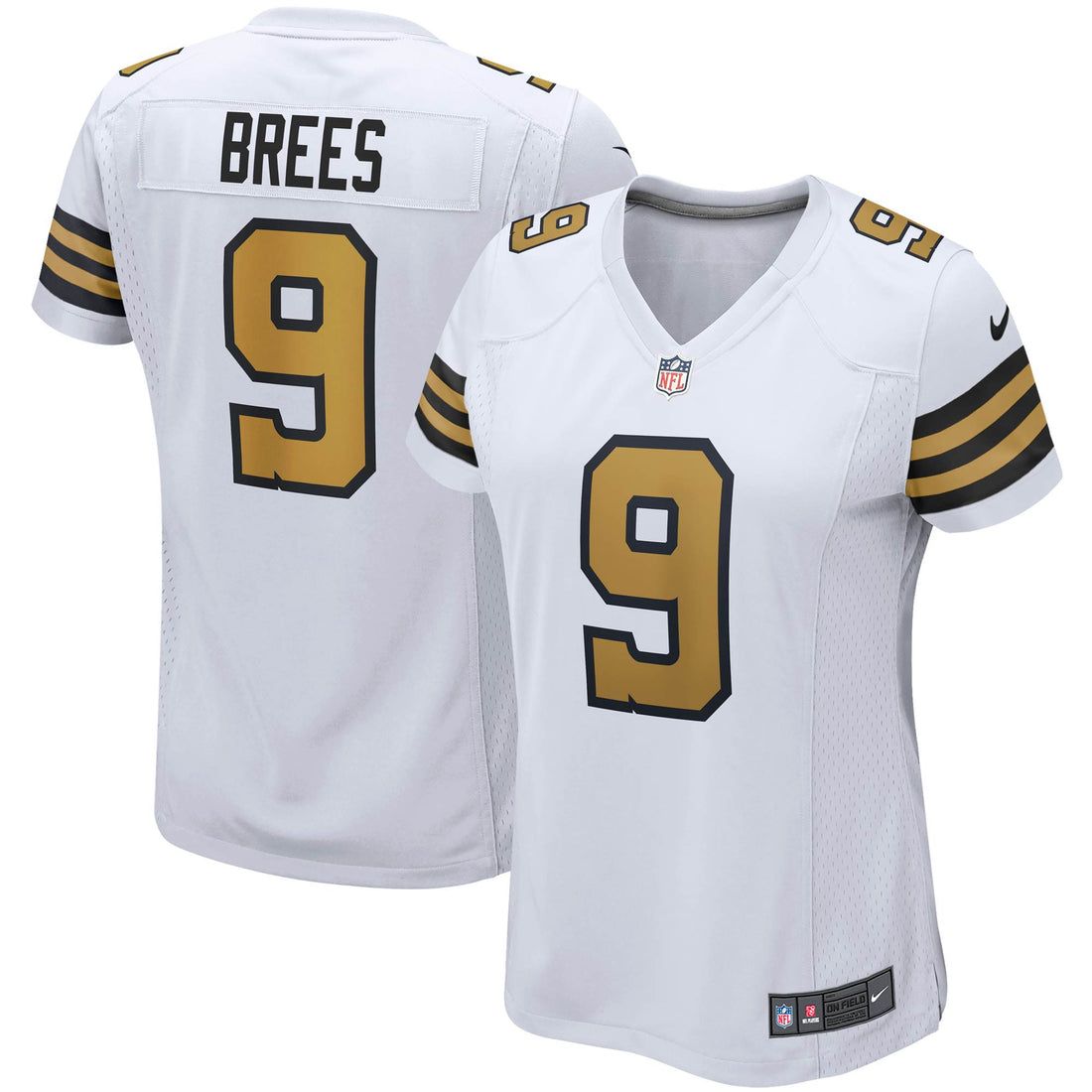 Drew Brees New Orleans Saints white Alternate jersey