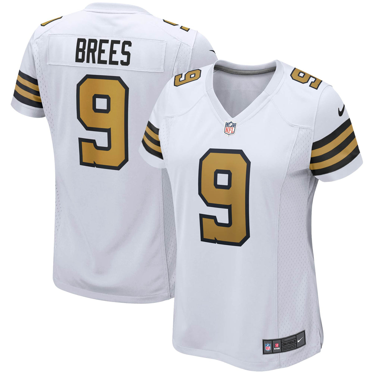 Drew Brees New Orleans Saints white Alternate jersey