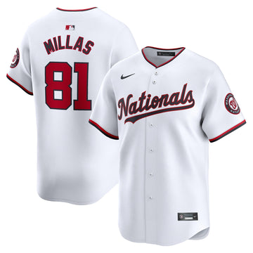 Drew Millas Washington Nationals white Limited jersey