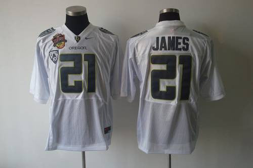 LaMichael James Oregon Ducks white jersey