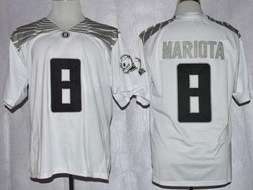 Marcus Mariota Oregon Ducks white jersey