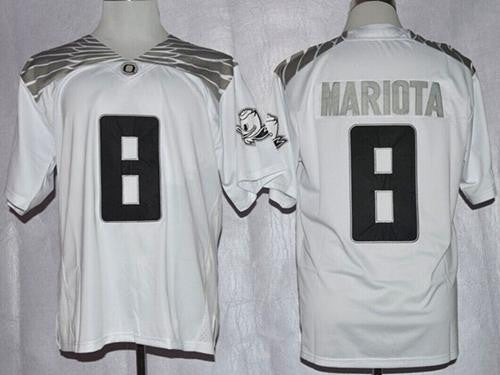 Marcus Mariota Oregon Ducks white jersey