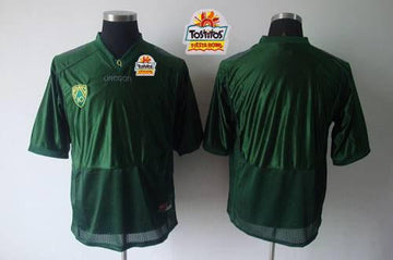 Custom Oregon Ducks green jersey